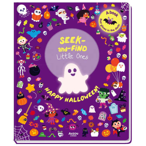 Seek-and-Find Little Ones Happy Halloween!: A book that glows in the dark!