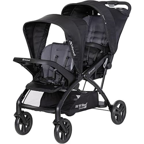 Baby Trend Sit N' Stand® Double 2.0 Stroller, Dash Black