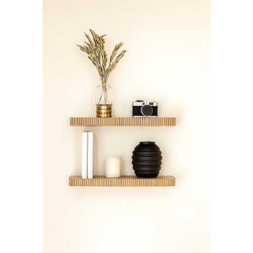 Floating Shelves | Rounded Fluted Shelf | Modern Floating Shelf | Mid Century Shelving