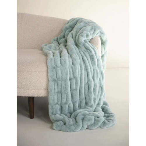 Hugs Willow Blue Plush Blanket | Minky Couture