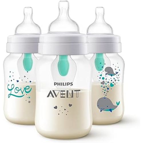 Philips Avent Anti-colic Baby Bottle With AirFree Vent With Whale Design