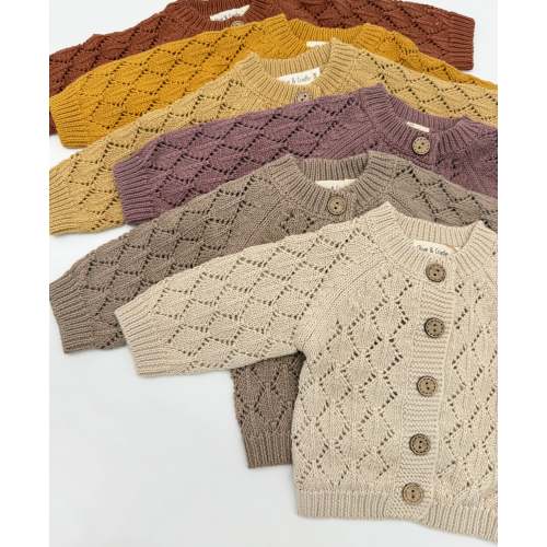 Annie Diamond Cardigan – Olive and Cradle