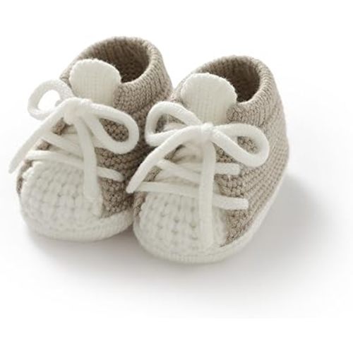 DovFanny Baby Booties Newborn Baby First Shoes Cozy Warm Knit Soft Booties for Toddler Infant Boy Girl