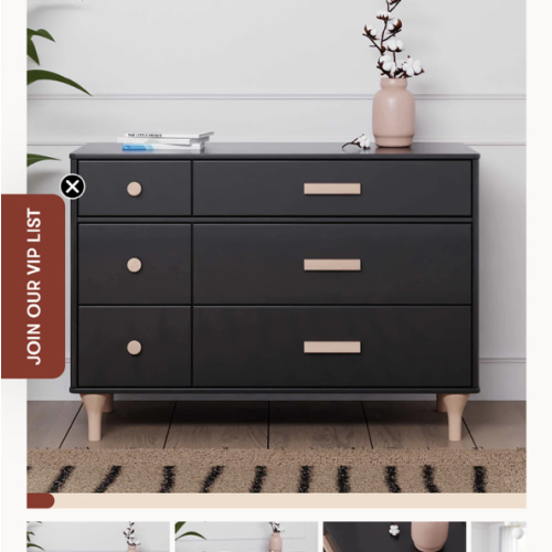 Babyletto Lolly 6-Drawer Assembled Double Dresser