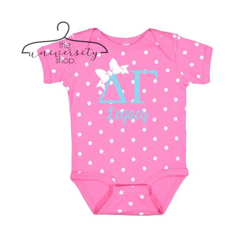 Delta Gamma Legacy Outfit | DG | Sorority Legacy | Greek Legacy | Delta Gamma Legacy | Future Delta Gamma | DG Bodysuit | Sorority Gift