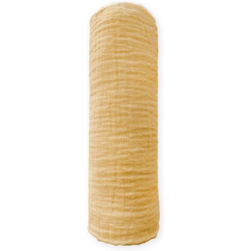 SwaddleDesigns Cotton Muslin Swaddle Blanket, Receiving Blanket for Baby Boys & Girls, Best Registry Gift, 46x46 inches, Gold