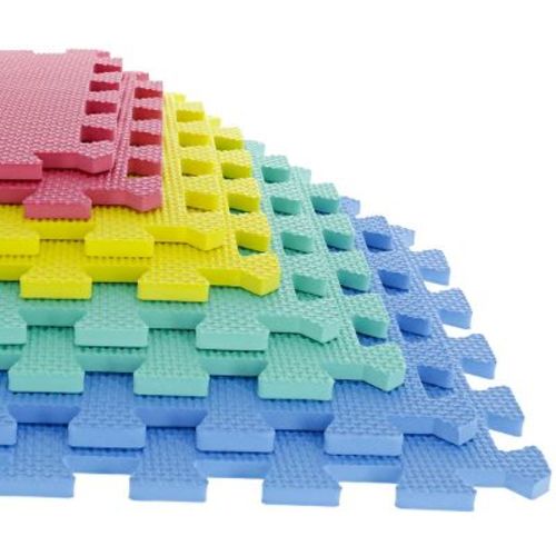 Foam Floor Mats - Interlocking EVA Foam Padding for Home Gym by Stalwart