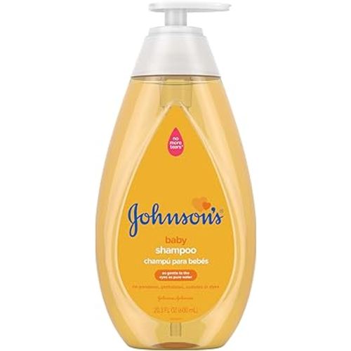 Johnson's Baby Shampoo with Tear-Free Formula, Shampoo for Baby's Delicate Scalp & Skin, Gently Washes Away Dirt & Germs, Paraben-, Phthalate-, Sulfate- & Dye-Free, 20.3 fl. oz