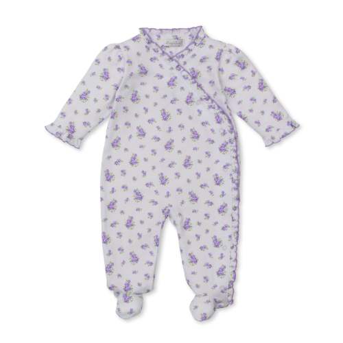 Roses and Blooms Lilac Footie, 0-3 or 3-6