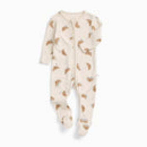 Shop Petit Croissant Clever Zip Baby Pajamas | MORI US