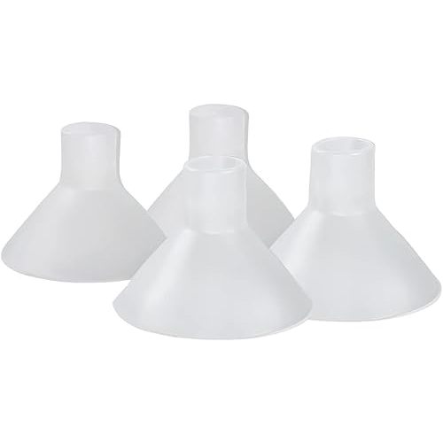 BeauGen Breast Pump Flange Inserts – Soft Stretchy Plastic Cushions for Pumping Comfort, Fits 21mm–28mm Flanges, BPA-Free and Latex-Free Breastfeeding Accessories (2 Pairs, Made in USA)