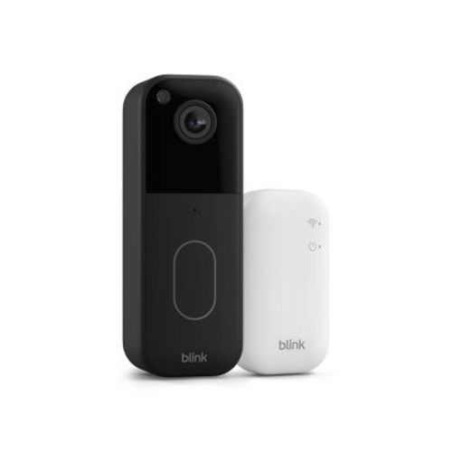 Blink Video Doorbell System with Head-to-Toe HD View, Two-Year Battery Life & Simple Setup, Sync Module Core included - Black