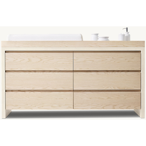 Waterfall Textured Wide Dresser & Topper Set | RH Baby & Child