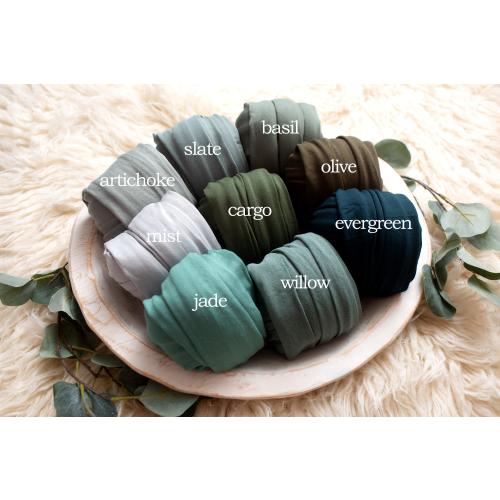 RTS Green Collection | Newborn Jersey Knit Wraps | Stetch Knit Wraps | Newborn Photography Prop | Newborn Photo Wrap | Baby Wrap