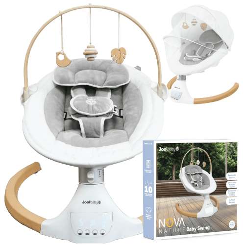 Jool Baby Nova Nature Baby Swing - Wood/White