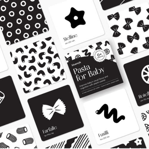 Pasta for Baby High-Contrast Cards