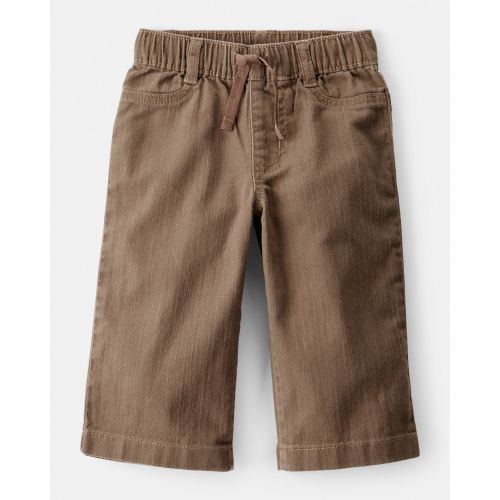 Baby Girl Drawstring Wide-Leg Pants - Brown - OshKosh B'gosh | Carter's