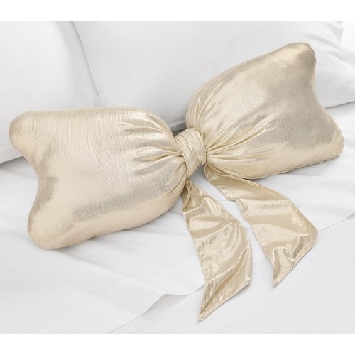 Gold Bow Pillow