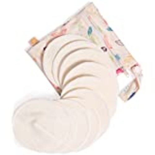 Amazon.com : Organic Bamboo Viscose Nursing Pads - 14 Washable Breastfeeding Pads, Wash Bag, Reusable Breast Pads for Breastfeeding, Nipple Pads for Breastfeeding, Breastfeeding Essentials (Neutrals, L 4.8") : Baby