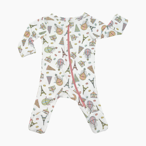 Norani Organic Baby Footie - Paris, Nb