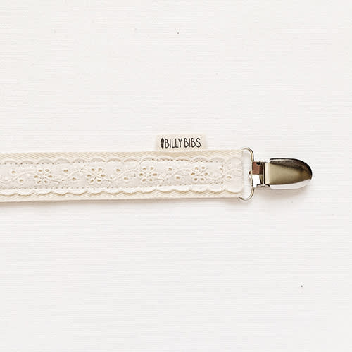 Lace Pacifier Clip | Billy Bibs
