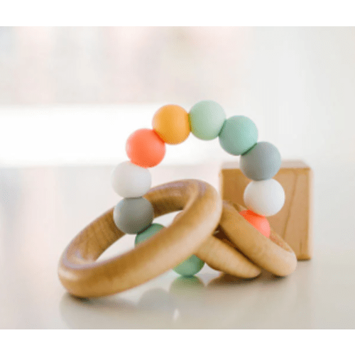 Bannor Toys: Saturn Ring Wooden Baby Teether by Gentle Nursery