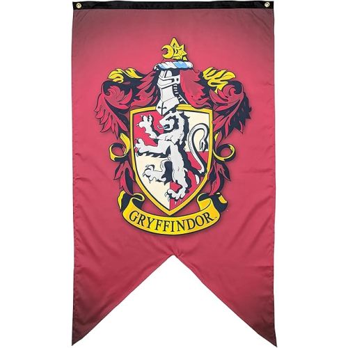Harry Potter Wall Banner - Large Size 30" x 50" - Indoor Fabric Banner (Gryffindor)
