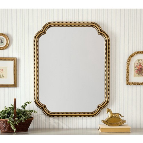 Chris Loves Julia Rectangle Beaded Mirror (24"x 30")