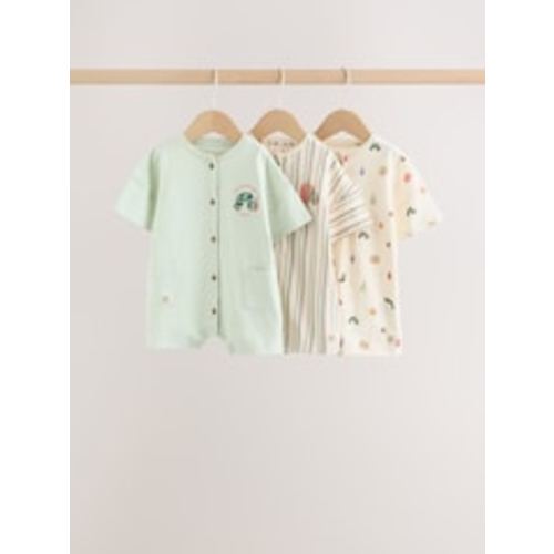 Neutral The Very Hungry Caterpillar License Jersey Baby Rompers 3 Pack from Next USA