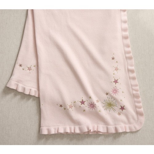 Tutu du Monde Embroidered Knit Baby Blanket