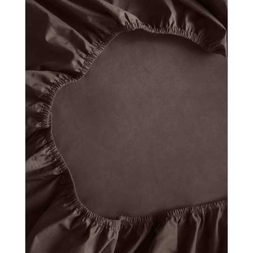 Classic Organic Percale Sheet Set in Espresso