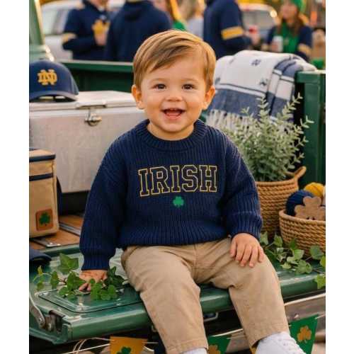 Baby/Toddler Irish Embroidered Sweater - ND Irish Baby Gift