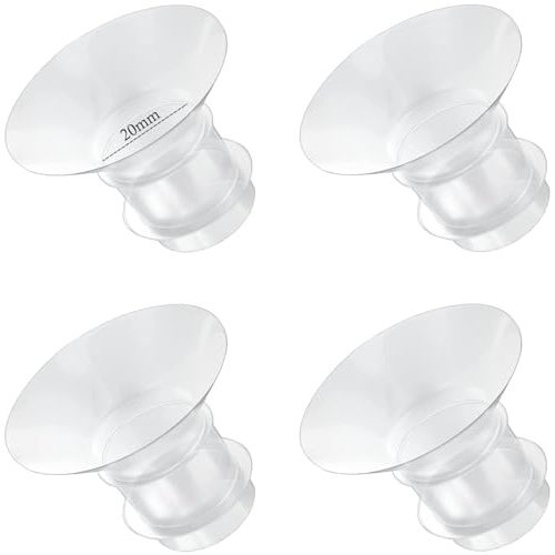 Flange Inserts 20mm for Medela,Spectra 24mm Shields/Flanges,Compatible with Momcozy S12 Pro/S9 Pro/S9/S12 Wearable Breast Pump,Reduce 24mm Nipple Tunnel Down to 20mm,4PCS