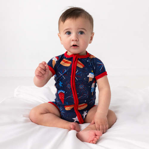 Snacks & Sparkles Shorty Zippy – Little Sleepies