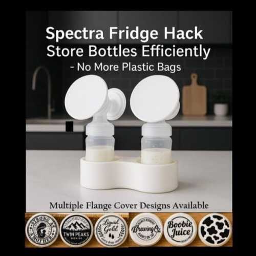 Spectra Flange Cover and Bottle Holder - Refrigerator Hack - Store Bottles Efficiently - No More Plastic Bags