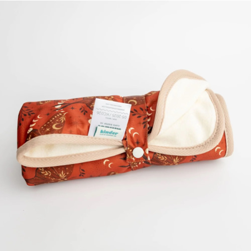 Kinder Wipeable Diaper Change Mat in Ruby Moth
