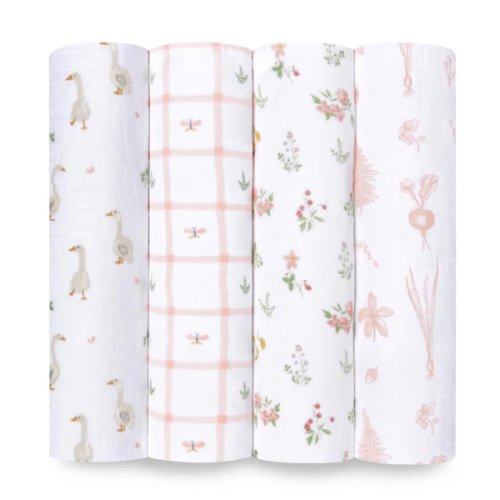 Country Floral Cotton Muslin Swaddle 4 Pack | aden + anais