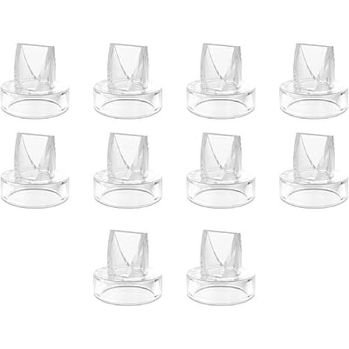 10 Pack S9 Pro / S12 Pro / S9 / S12 Duckbill Valve, Compatible with Momcozy/TSRETE/NaNaLazy/bluefair Breastpump, for Zomee/Legendairy Collection Cups