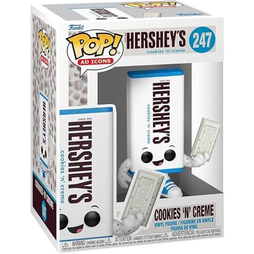 Funko Pop AD Icons: Hersheys - Cookies N' Creme​ - Hershey's - Collectable Vinyl Figure - Gift Idea - Official Merchandise - Toys for Kids & Adults - Ad Icons Fans - Model Figure for Collectors