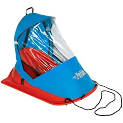 Pelican Baby Sled Deluxe with Weather Shield - Durable Toddler Snow Sled for Kids up to 24 Months
