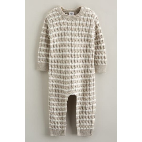 Cable Sweater Romper, 12M