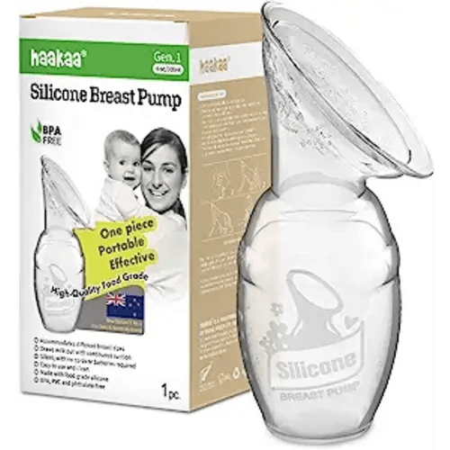 haakaa Manual Breast Pump for Breastfeeding 4oz/100ml - 1 Count (Pack of 1)
