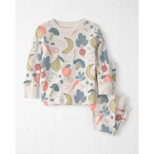 Baby 2-Piece Organic Cotton Ribbed Pajama Set in Veggie Fruit Print - Little Planet | Carter's