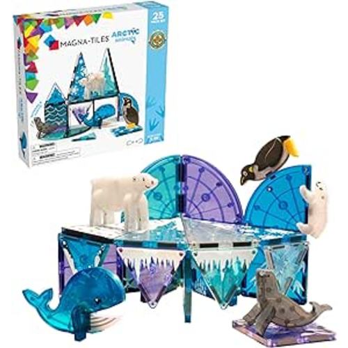 MAGNA-TILES Arctic Animals 25-Piece Magnetic Construction Set, The ORIGINAL Magnetic Building Brand : Toys & Games