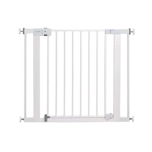Safety 1st Easy Install Baby Gate for Doorways, Auto-Close Pressure-Mounted Magnetic Latch, Indoor Dog Gates, No Drilling, Fits 29"-38", White