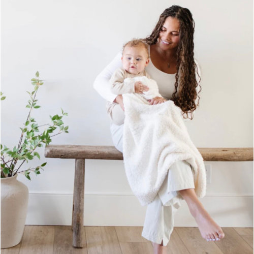 Ivory BAMBONI® RECEIVING BLANKET