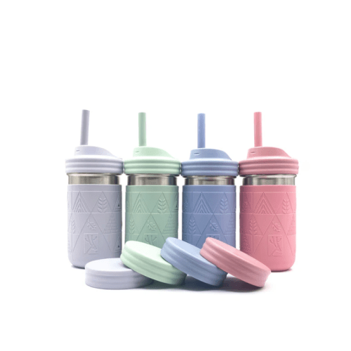 Stainless Steel 14oz Drinking Tumblers + Food Storage (Blush/Lilac/Sage/Misty Blue)