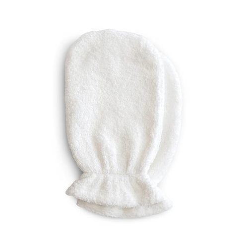mushie Baby Bath Mitt | Organic Cotton | Pack of 2 (Pearl)