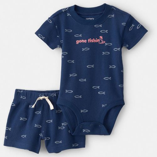 Baby Carter’s Thermal Bodysuit & Shorts Set