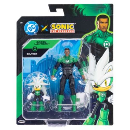 The Hedgehog Silver and Green Lantern Action Figures